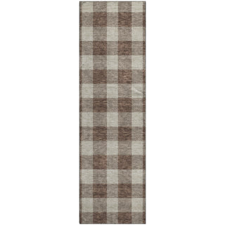 Piper Looms Mayfield Plaid AMF923 Brown Machine Washable Area Rug Runner Main Image