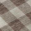 Piper Looms Mayfield Plaid AMF923 Brown Machine Washable Area Rug Swatch Image