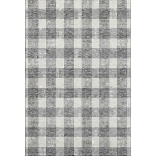 Piper Looms Mayfield Plaid AMF923 Gray Machine Washable Area Rug main image