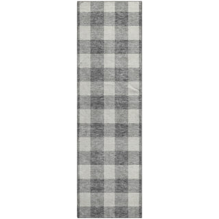 Piper Looms Mayfield Plaid AMF923 Gray Machine Washable Area Rug Runner Main Image