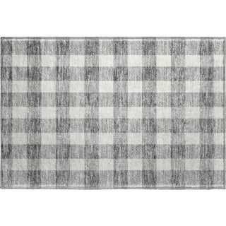 Piper Looms Mayfield Plaid AMF923 Gray Machine Washable Area Rug Scatter Main Image