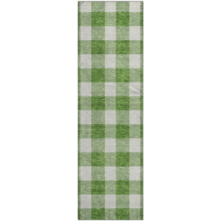 Piper Looms Mayfield Plaid AMF923 Green Machine Washable Area Rug Runner Main Image