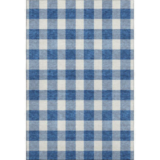 Piper Looms Mayfield Plaid AMF923 Navy Machine Washable Area Rug main image
