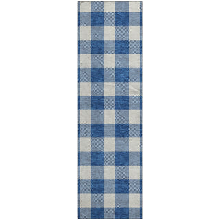 Piper Looms Mayfield Plaid AMF923 Navy Machine Washable Area Rug Runner Main Image