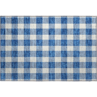 Piper Looms Mayfield Plaid AMF923 Navy Machine Washable Area Rug Scatter Main Image