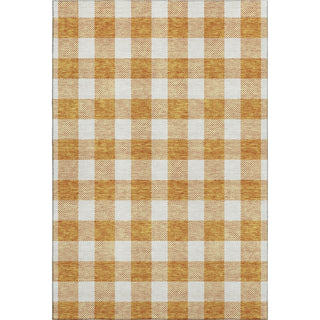 Piper Looms Mayfield Plaid AMF923 Orange Machine Washable Area Rug main image