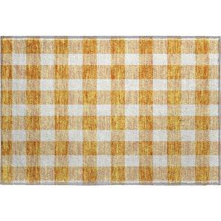 Piper Looms Mayfield Plaid AMF923 Orange Machine Washable Area Rug Scatter Main Image