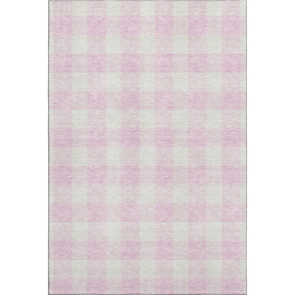 Piper Looms Mayfield Plaid AMF923 Pink Machine Washable Area Rug main image
