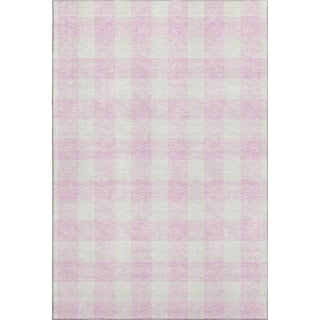 Piper Looms Mayfield Plaid AMF923 Pink Machine Washable Area Rug main image