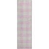 Piper Looms Mayfield Plaid AMF923 Pink Machine Washable Area Rug Runner Main Image
