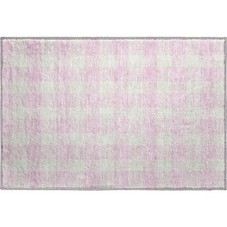 Piper Looms Mayfield Plaid AMF923 Pink Machine Washable Area Rug Scatter Main Image
