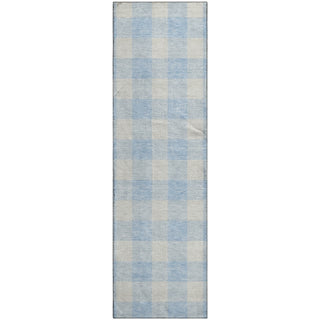 Piper Looms Mayfield Plaid AMF923 Sky Machine Washable Area Rug Runner Main Image