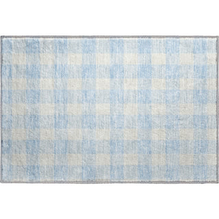 Piper Looms Mayfield Plaid AMF923 Sky Machine Washable Area Rug Scatter Main Image