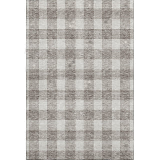 Piper Looms Mayfield Plaid AMF923 Taupe Machine Washable Area Rug main image