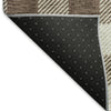 Piper Looms Mayfield Plaid AMF924 Brown Machine Washable Area Rug Backing Image