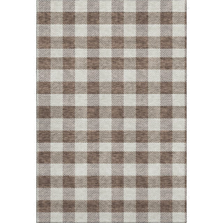 Piper Looms Mayfield Plaid AMF924 Brown Machine Washable Area Rug main image