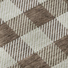 Piper Looms Mayfield Plaid AMF924 Brown Machine Washable Area Rug Swatch Image