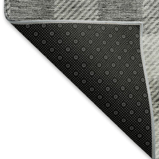 Piper Looms Mayfield Plaid AMF924 Gray Machine Washable Area Rug Backing Image