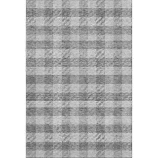 Piper Looms Mayfield Plaid AMF924 Gray Machine Washable Area Rug main image