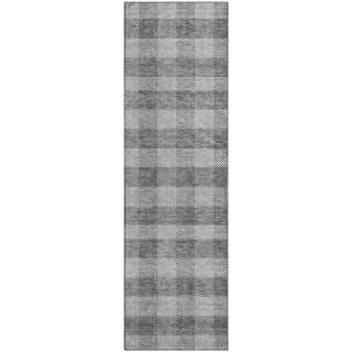 Piper Looms Mayfield Plaid AMF924 Gray Machine Washable Area Rug Runner Main Image
