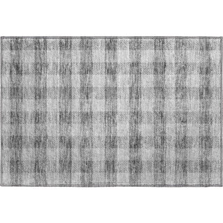 Piper Looms Mayfield Plaid AMF924 Gray Machine Washable Area Rug Scatter Main Image