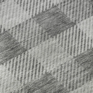 Piper Looms Mayfield Plaid AMF924 Gray Machine Washable Area Rug Swatch Image