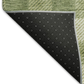 Piper Looms Mayfield Plaid AMF924 Green Machine Washable Area Rug Backing Image