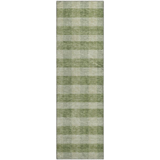 Piper Looms Mayfield Plaid AMF924 Green Machine Washable Area Rug Runner Main Image