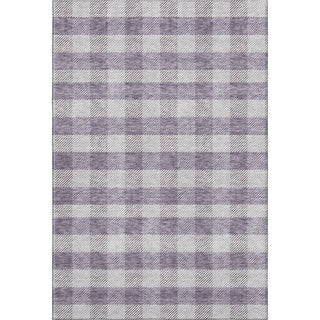 Piper Looms Mayfield Plaid AMF924 Lavender Machine Washable Area Rug main image