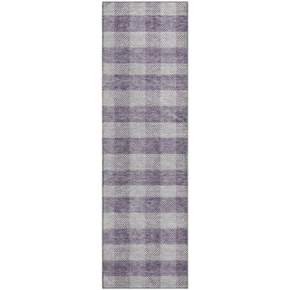 Piper Looms Mayfield Plaid AMF924 Lavender Machine Washable Area Rug Runner Main Image
