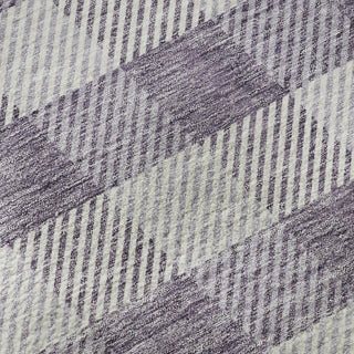Piper Looms Mayfield Plaid AMF924 Lavender Machine Washable Area Rug Swatch Image