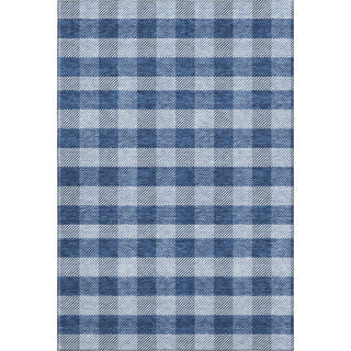 Piper Looms Mayfield Plaid AMF924 Navy Machine Washable Area Rug main image