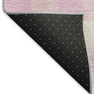 Piper Looms Mayfield Plaid AMF924 Pink Machine Washable Area Rug Backing Image