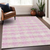 Piper Looms Mayfield Plaid AMF924 Pink Machine Washable Area Rug Lifestyle Image Feature