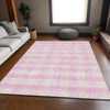 Piper Looms Mayfield Plaid AMF924 Pink Machine Washable Area Rug Lifestyle Image Feature