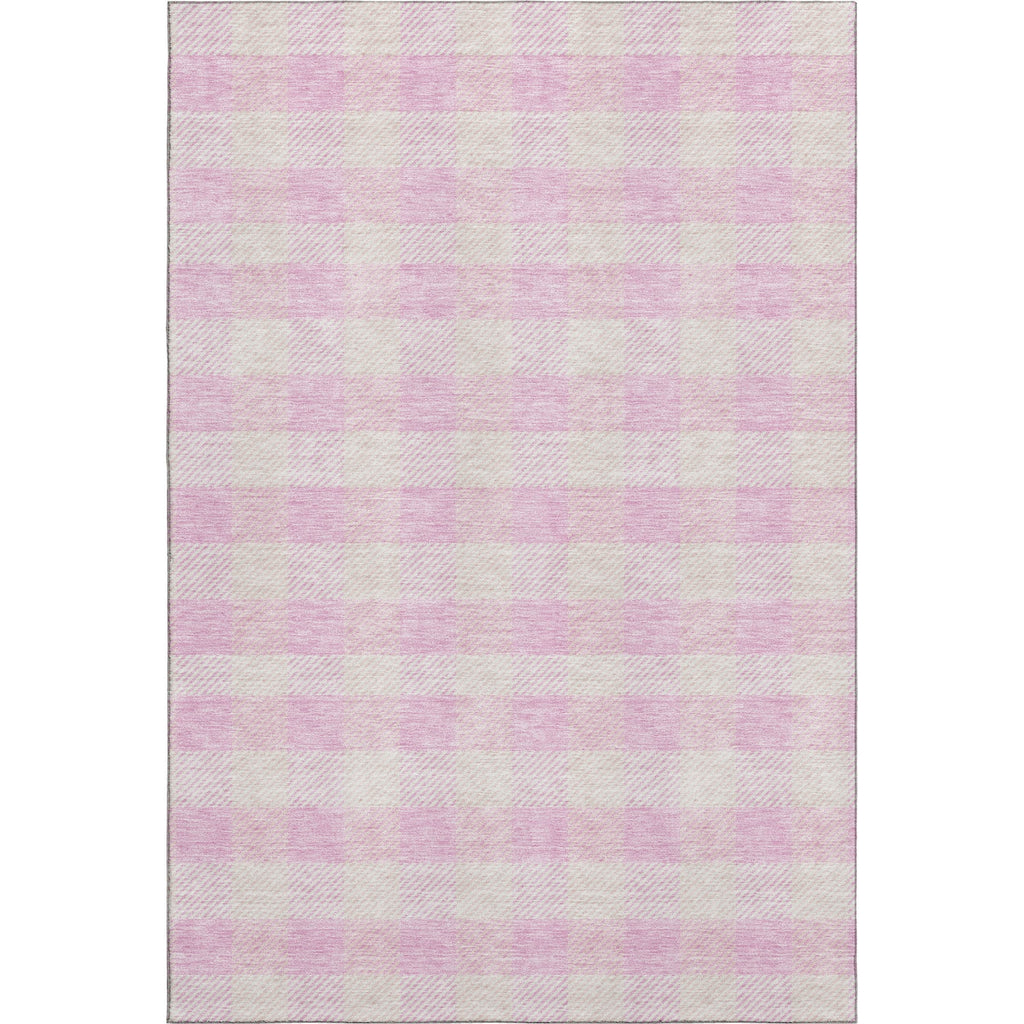 Piper Looms Mayfield Plaid AMF924 Pink Machine Washable Area Rug main image