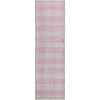 Piper Looms Mayfield Plaid AMF924 Pink Machine Washable Area Rug Runner Main Image