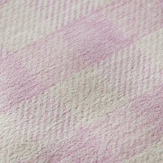 Piper Looms Mayfield Plaid AMF924 Pink Machine Washable Area Rug Swatch Image