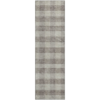 Piper Looms Mayfield Plaid AMF924 Taupe Machine Washable Area Rug Runner Main Image