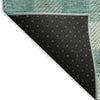 Piper Looms Mayfield Plaid AMF924 Teal Machine Washable Area Rug Backing Image