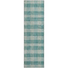 Piper Looms Mayfield Plaid AMF924 Teal Machine Washable Area Rug Runner Main Image