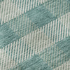Piper Looms Mayfield Plaid AMF924 Teal Machine Washable Area Rug Swatch Image