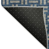 Piper Looms Mayfield Squares AMF925 Blue Machine Washable Area Rug Backing Image