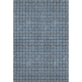 Piper Looms Mayfield Squares AMF925 Blue Machine Washable Area Rug main image