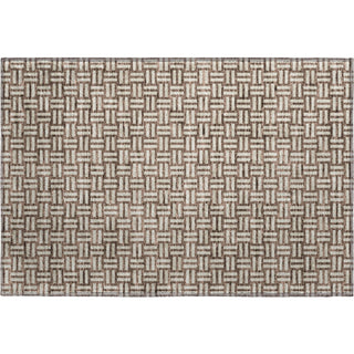 Piper Looms Mayfield Squares AMF925 Brown Machine Washable Area Rug Scatter Main Image