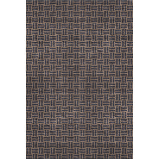 Piper Looms Mayfield Squares AMF925 Chocolate Machine Washable Area Rug main image