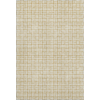 Piper Looms Mayfield Squares AMF925 Gold Machine Washable Area Rug main image