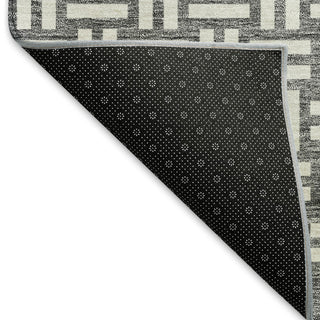 Piper Looms Mayfield Squares AMF925 Gray Machine Washable Area Rug Backing Image