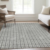 Piper Looms Mayfield Squares AMF925 Gray Machine Washable Area Rug Lifestyle Image Feature