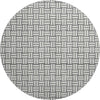 Piper Looms Mayfield Squares AMF925 Gray Machine Washable Area Rug Round Main Image